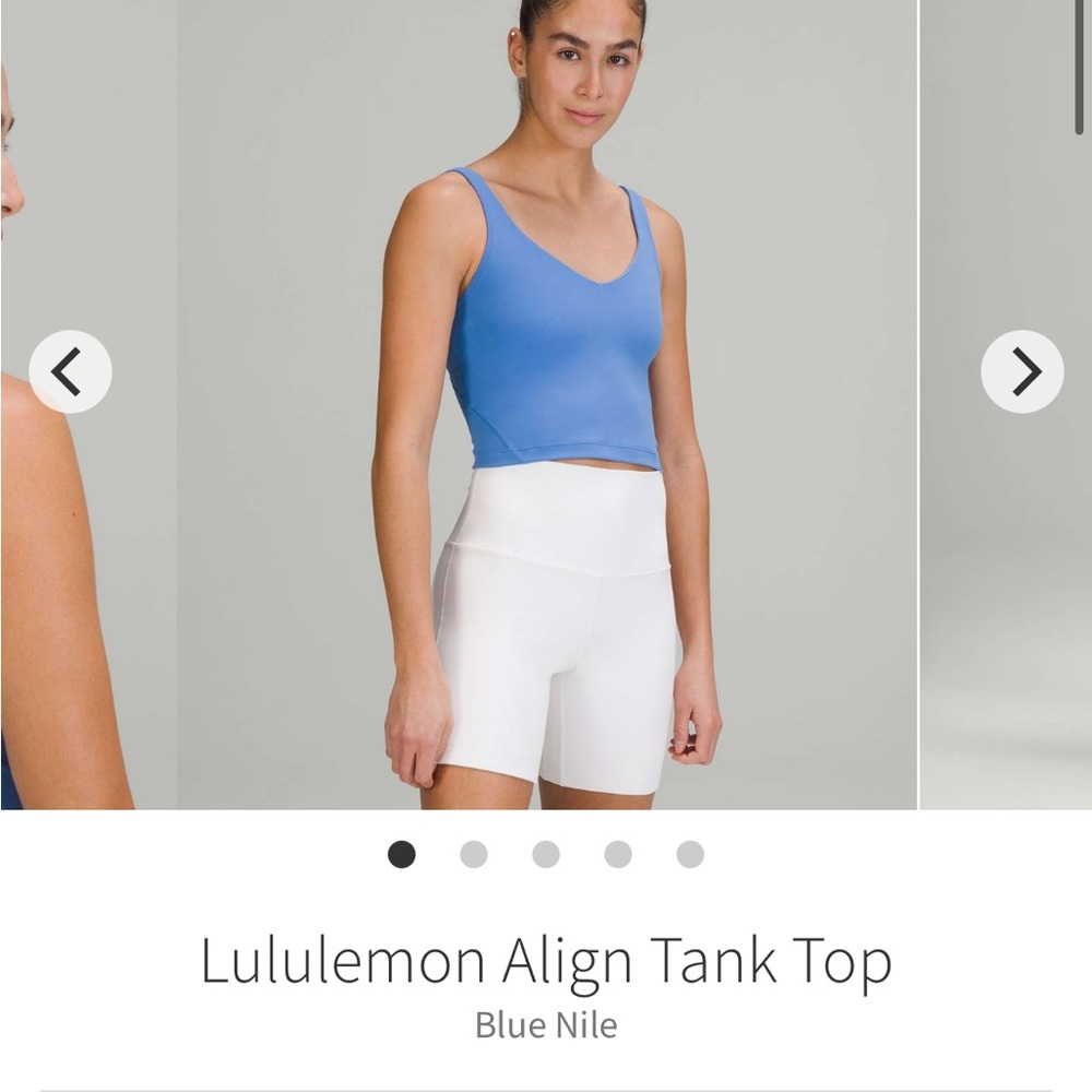 lululemon athletica Align Tank Top in Blue Nile